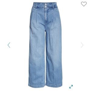 Madewell wide leg pleated jeans